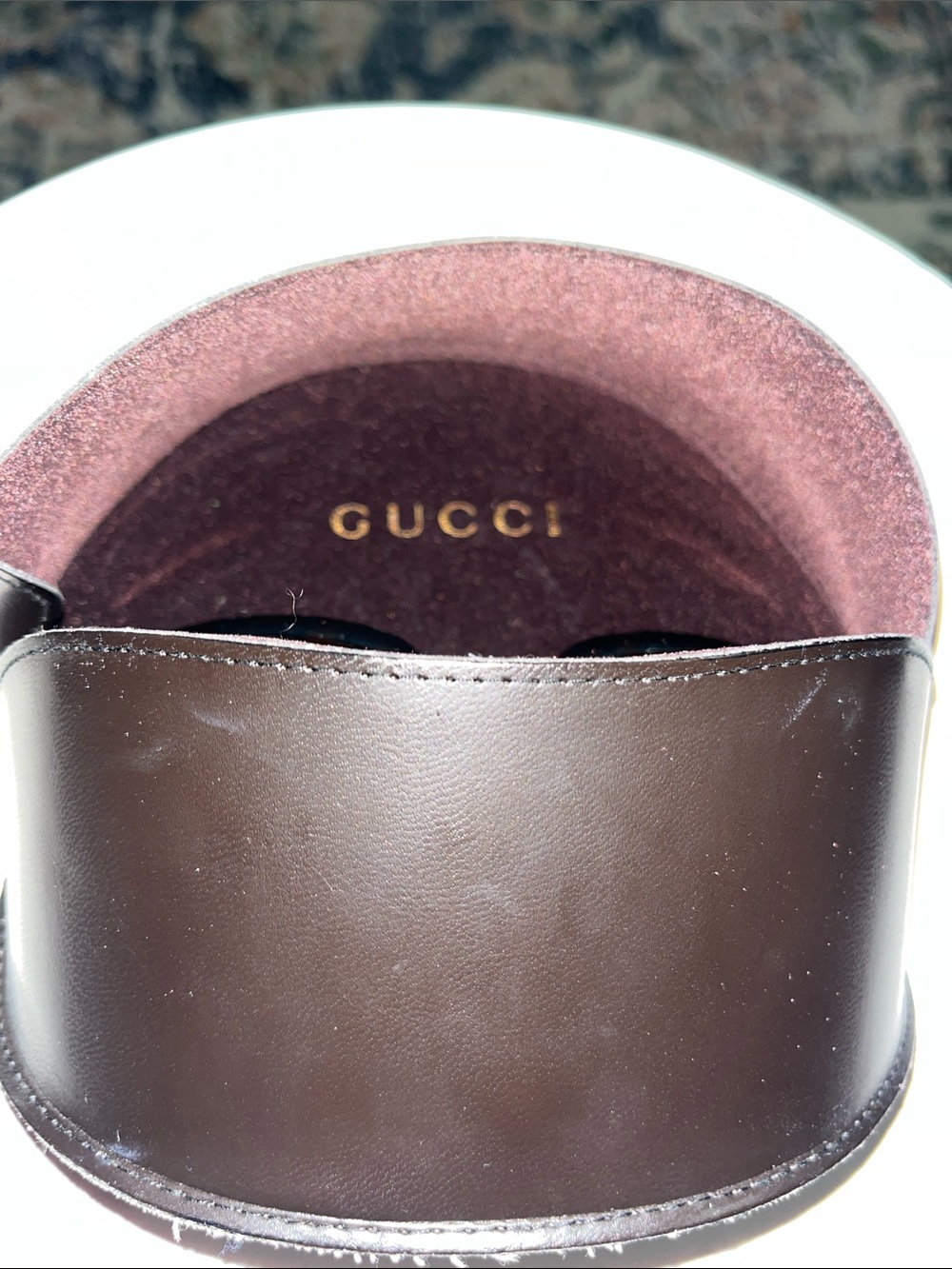 GUCCI Women's Oversized Brown Tortoiseshell Sunglasses - Picture 9 of 10
